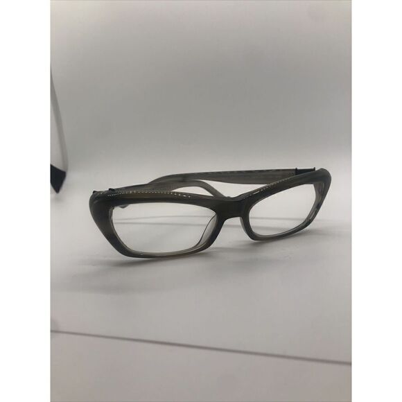 John Richmond Retro Eyeglasses JR211-02 Italian Made Cat Eye Unisex Grey rim - Picture 1 of 10